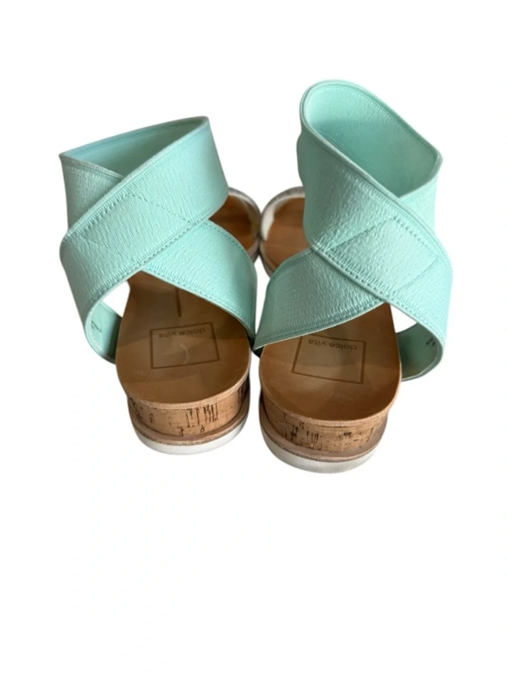 Dolce Vita Vivian Mint‎ and leopard -Print Ankle Strap Sandals